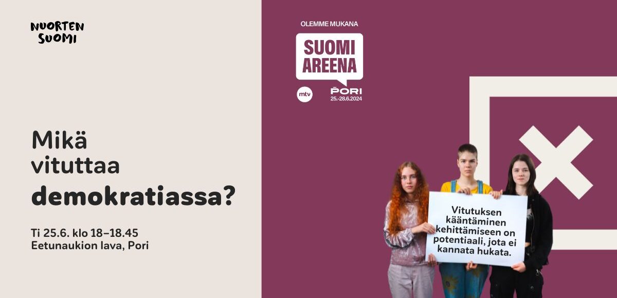 kuvassa teksti Mikä vituttaa demokratiassa